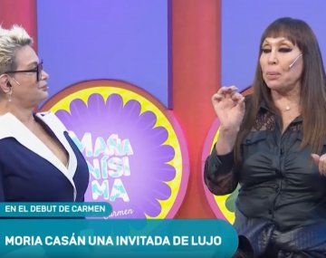 La reconciliación en vivo de Carmen Barbieri con Moria Casán