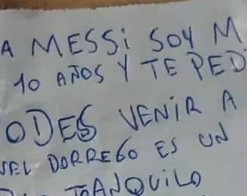 Un nene invitó a Messi a vivir a su pequeña ciudad