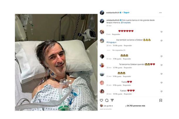 El mensaje de Esteban Bullrich tras el Superclásico: Esta cuenta banca al más grande desde terapia intensiva