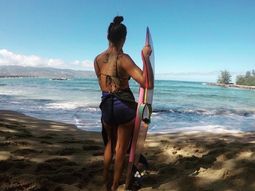 Juana Viale: vacaciones a puro deporte acuático Juana Viale: vacaciones a puro deporte acuático