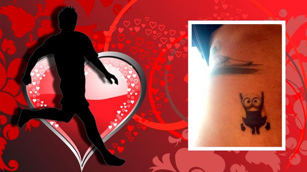 El futbolista que se tatuó un Minion, por pedido de su hija