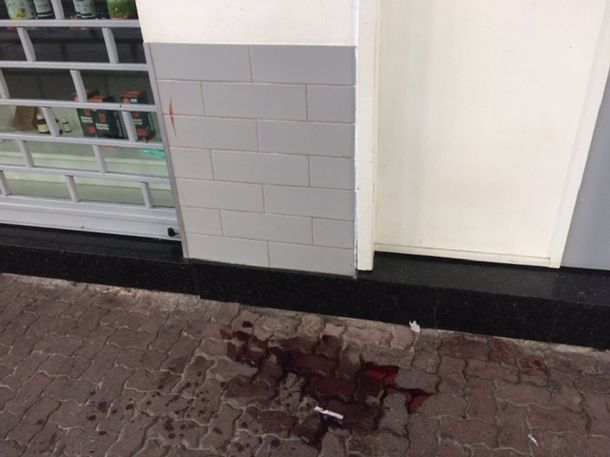 Así quedó el lugar del ataque