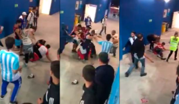 VIDEO: brutal golpiza de hinchas argentinos a croatas en Nizhni Nóvgorod