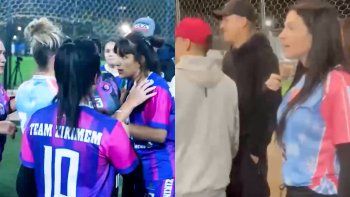 El equipo de Chiara Mancuso, a las piñas en un torneo de fútbol femenino. El equipo de Chiara Mancuso, a las piñas en un torneo de fútbol femenino.
