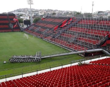 El estadio sufrió los embates del temporal