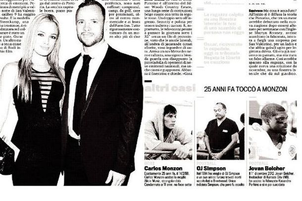 Comparan a Pistorius con Carlos Monzón por el asesinato de su novia