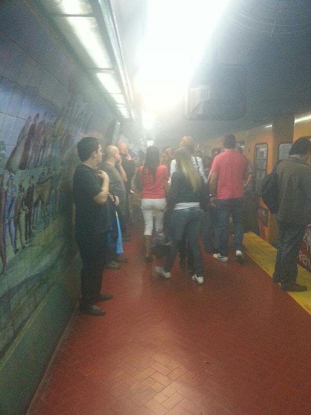 Susto en la Línea D del subte por humo en un vagón