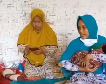 Indonesia: tuvo una hija con el viento y se volvió viral