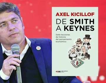 Axel Kicillof y su nuevo libro.