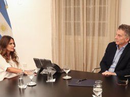 Amalia Granata y Mauricio Macri