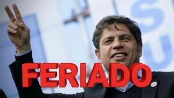 Axel Kicillof firmó la Resolución 467/2026 y fijó un feriado en Buenos Aires en el Día de la Lealtad Peronista.