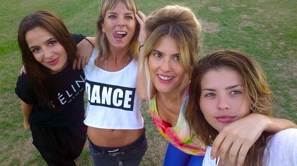 Asnicar, la China, Del Cerro y Accardi, en un día de cabalgata