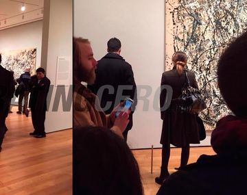 Pampita y Nacho Viale en museo de Nueva York