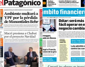 Tapas de diarios del viernes 26 de enero de 2018