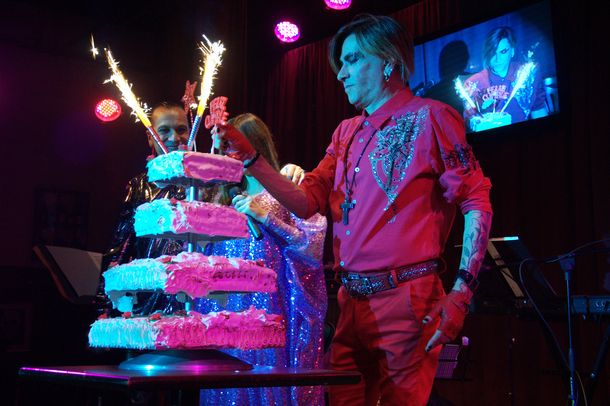 Roberto Piazza festejó su cumpleaños con amigos