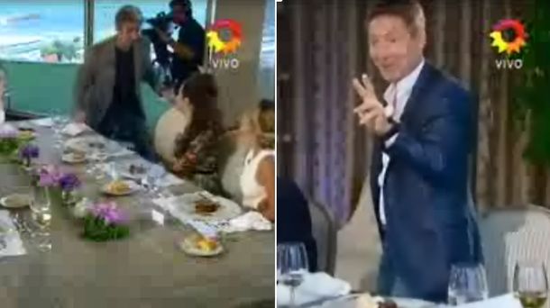 Adrián Suar y Ricardo Darín se levantaron de la mesa de Mirtha, en medio del almuerzo