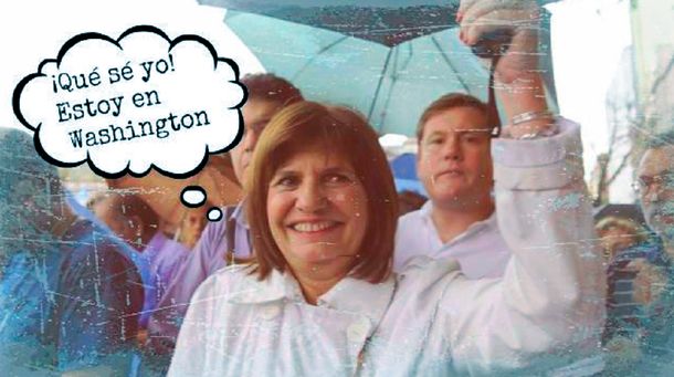 Bullrich se fue a Washington y las burlas estallaron en Twitter