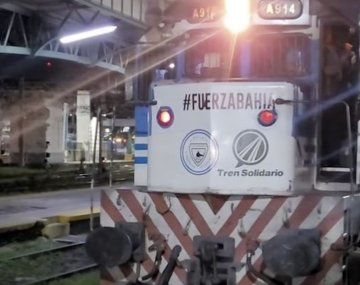 Video: así llegó el tren solidario a Bahía Blanca con toneladas de donaciones