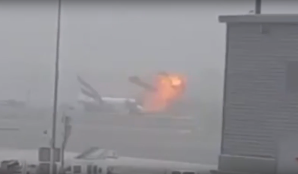 VIDEO: Mirá el momento exacto en el que el avión de Dubai explotó