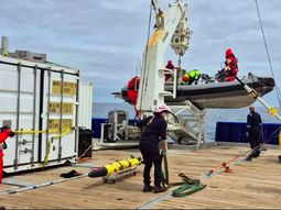Científicos argentinos realizaron la misión Ecos de 2 Cañones, que los llevó al fondo del Atlántico Sur
