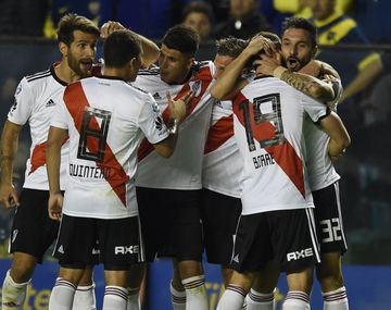 River en La Bombonera durante el Superclásico - Crédito:&nbsp;@CARPoficial