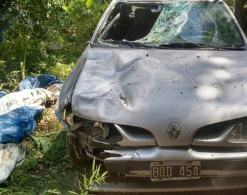 Así quedó el auto del mecánico