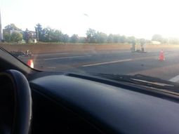 Demoras en Acceso Oeste por un cuádruple choque