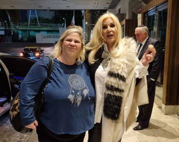 Lorna junto a la diva Susana Giménez.&nbsp;