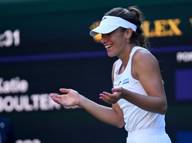 Histórico: Solana Sierra se metió en octavos de final en Wimbledon