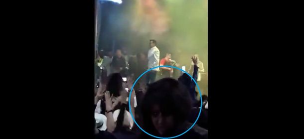 Bruja en el show de Yeison Jiménez