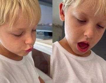 La reacción de Mirko Wiebe, hijo de Marley, al conocer a su hermana Milenka.