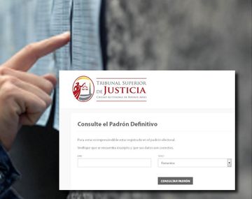 Consultá el padrón para saber dónde votás