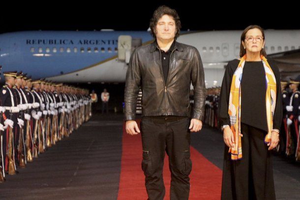 Javier Milei en El Salvador.