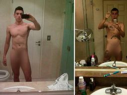 Ivan Bella y Juan Manuel Trejo, desnudos.