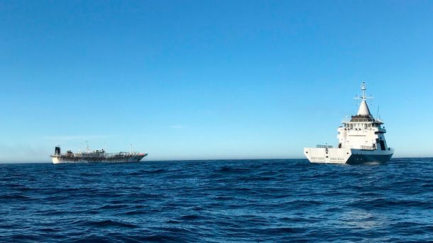 Argentina logró detener a un buque pesquero chino que se había fugado