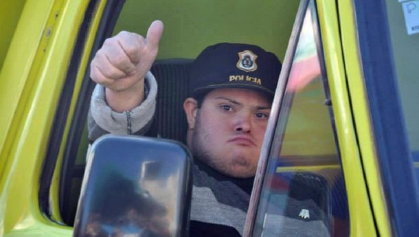 Alvaro Lafarge Sánchez en la autobomba