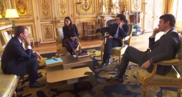 El perro de Macron orinó en plena reunión de gabinete y fue furor en las redes