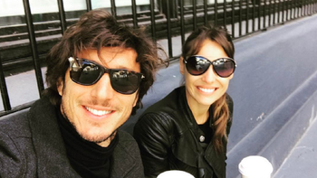 Pico Mónaco y Pampita, felices tras el retiro del tenista. Pico Mónaco y Pampita, felices tras el retiro del tenista.