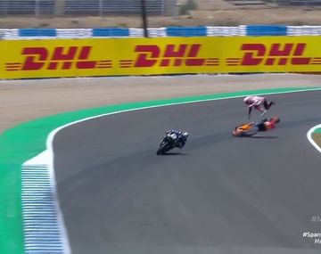 Impactante accidente de Marc Márquez en el MotoGP de Jerez
