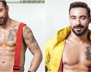 Para la platea femenina: Pocho Lavezzi jugó a ser un bombero hot