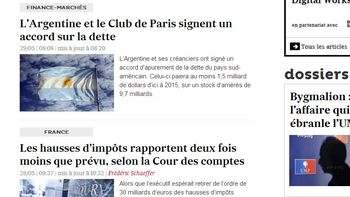 medios franceses destacan el acuerdo con el club de paris