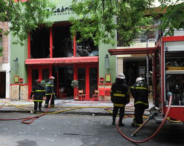 Se incendió una parrilla en el barrio de Palermo