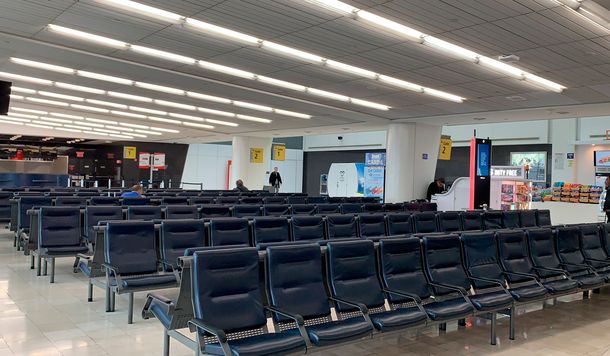 La sala de embarque del aeropuerto JFK de Nueva York