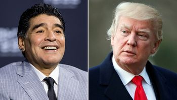 Maradona le dijo chirolita a Trump y se quedó sin visa Maradona le dijo chirolita a Trump y se quedó sin visa