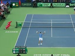 Juan Martín Del Potro le ganó un partidazo a Marin Cilic.