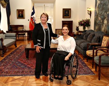 Michetti se reunió en Chile con Bachelet