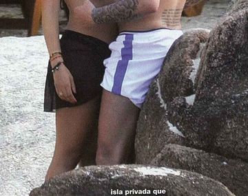Wanda e Icardi pasaron la Navidad con pasión y mimos en una isla de Brasil