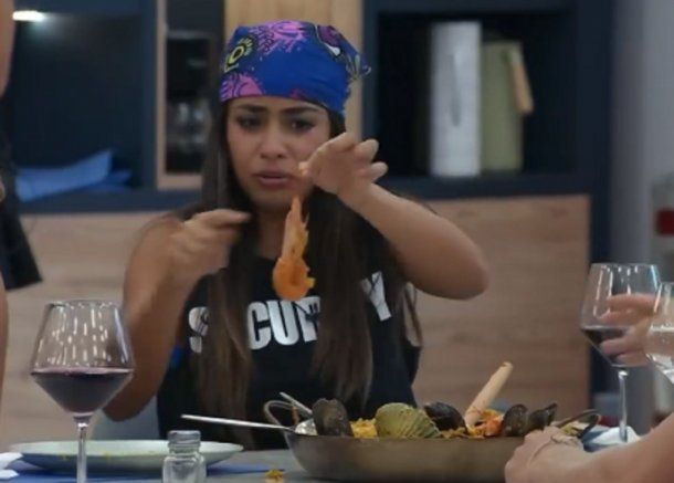 Gran Hermano: la curiosa reacción de Daniela al comer paella por primera vez