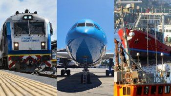 Trenes, aviones y servicio marítimo van a un cese de actividades. Trenes, aviones y servicio marítimo van a un cese de actividades.