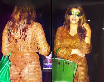 ¡Qué te pusiste! El extraño look de Charlotte Caniggia